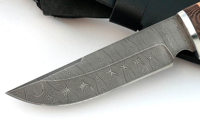 Нож Лесной (дамаск, береста)