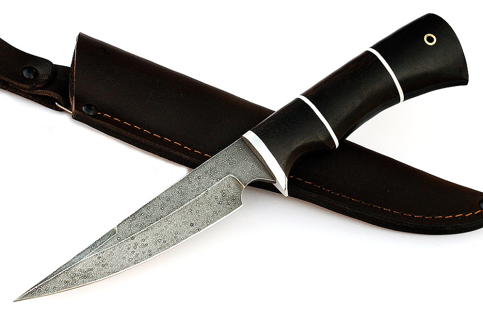 Нож Комар (ХВ5-Алмазка, чёрный граб)