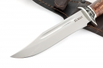 Нож Атака (порошковая сталь ELMAX, коричневая стабилизированная карельская берёза - мельхиор) - Нож Атака (порошковая сталь ELMAX, коричневая стабилизированная карельская берёза - мельхиор)