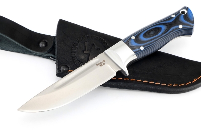 Нож Малыш (S390, рукоять G10 синяя) цельнометаллический