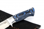 Нож Малыш (S390, рукоять G10 синяя) цельнометаллический - Нож Малыш (S390, рукоять G10 синяя) цельнометаллический