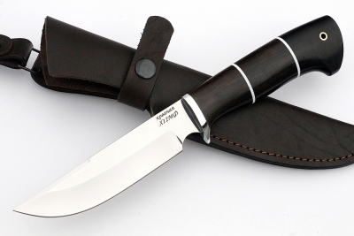 Нож Лесной (х12МФ, чёрный граб)