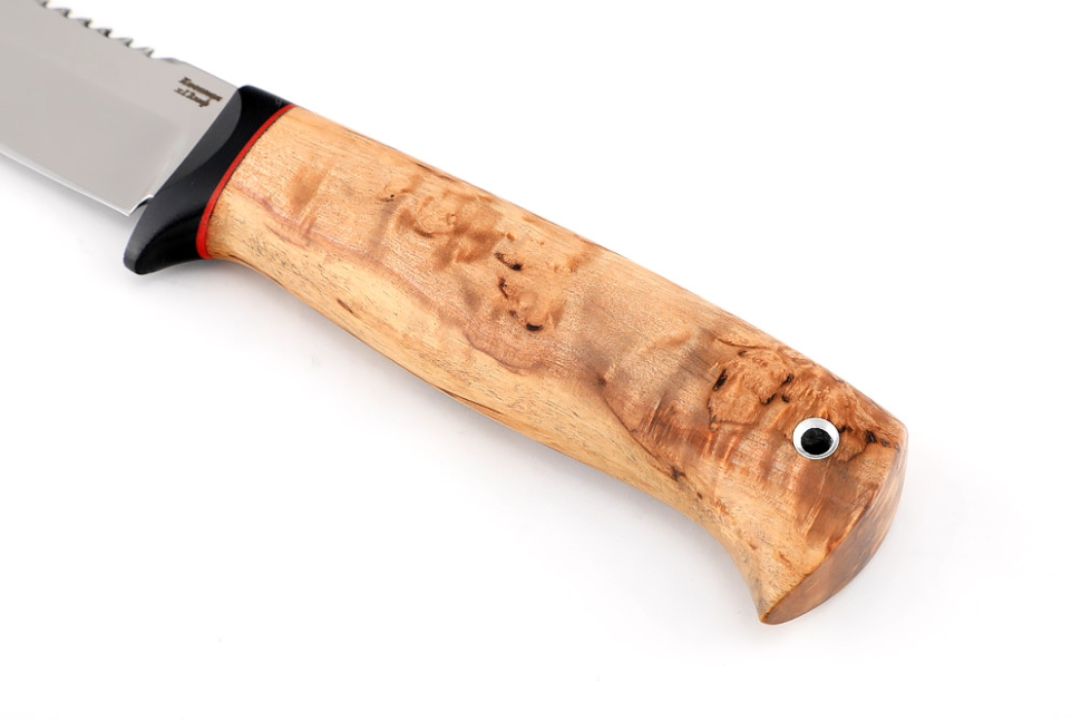 Нож Судак малый х12МФ, G10+карельская берёза