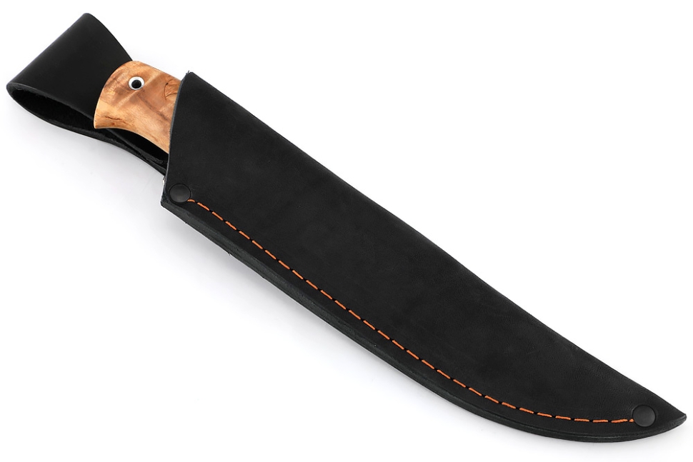 Нож Судак малый х12МФ, G10+карельская берёза