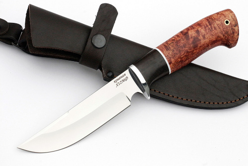 Нож Лесной (х12МФ, карельская берёза) 