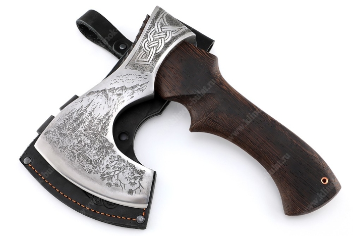 Топор Хозяин (композитный сплав У10+ХВГ, художественная гравировка, рукоять - венге)
