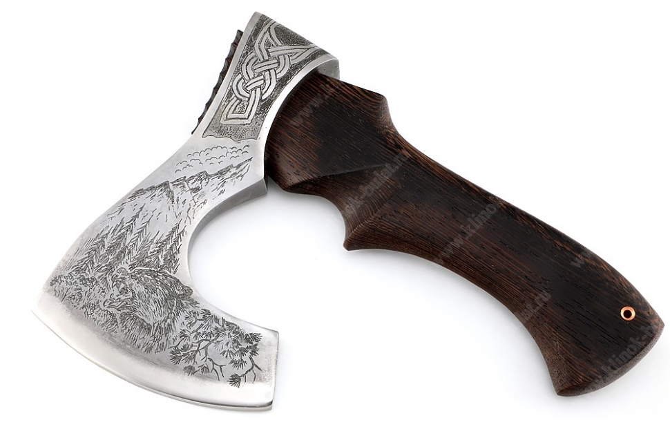 Топор Хозяин (композитный сплав У10+ХВГ, художественная гравировка, рукоять - венге)