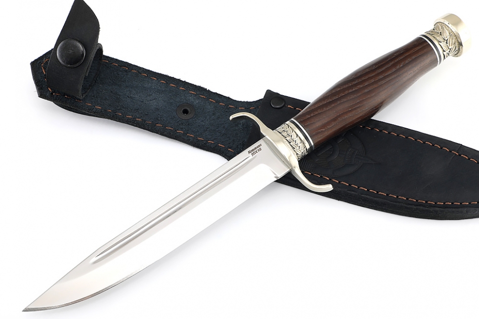 Нож Классика (сталь 95х18, термоциклированный ясень - мельхиор)