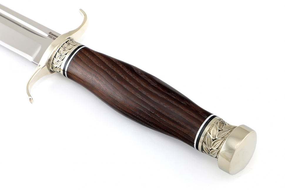 Нож Классика (сталь 95х18, термоциклированный ясень - мельхиор)