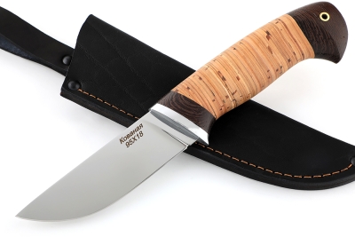 Нож Барсук (95Х18, береста)