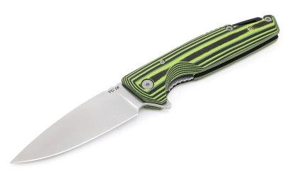 Нож складной Турист VG10 рукоять G10 черно-зеленая