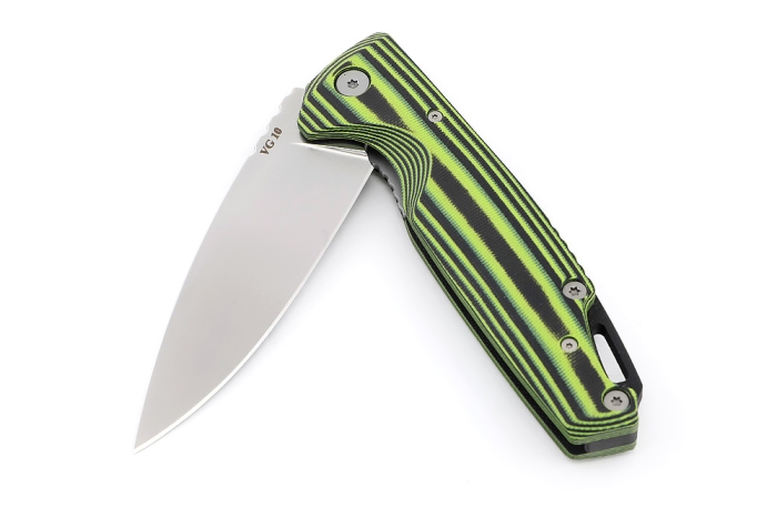Нож складной Турист VG10 рукоять G10 черно-зеленая