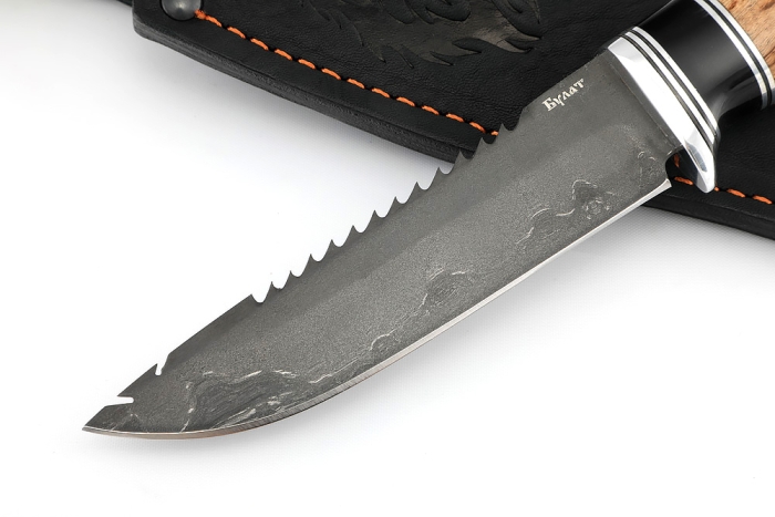 Нож Судак малый (булат, карельская берёза)