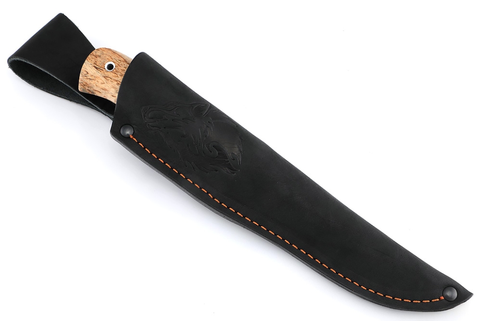 Нож Судак малый (булат, карельская берёза)