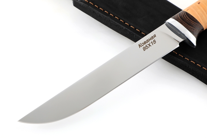 Нож Зубатка (95Х18, береста)