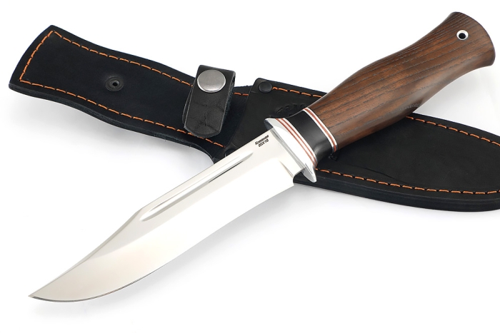 Нож Атака (95Х18, вставка черный граб, ясень термоциклированный)