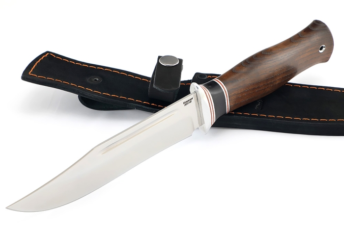 Нож Атака (95Х18, вставка черный граб, ясень термоциклированный)