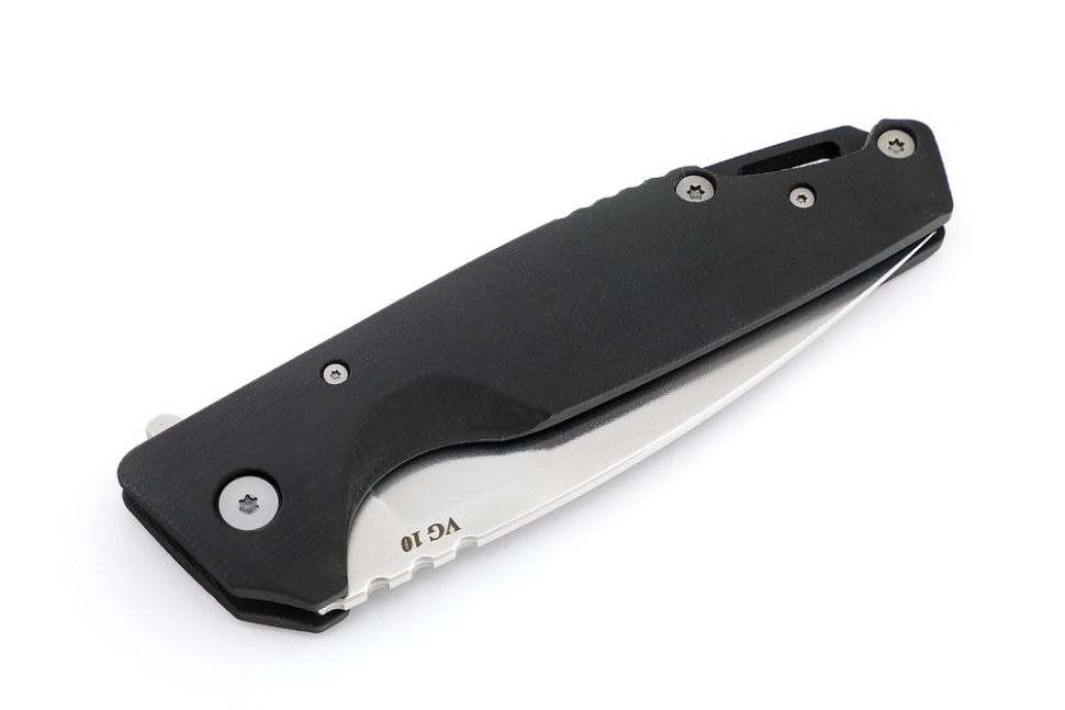 Нож складной Турист VG10 рукоять G10 черная