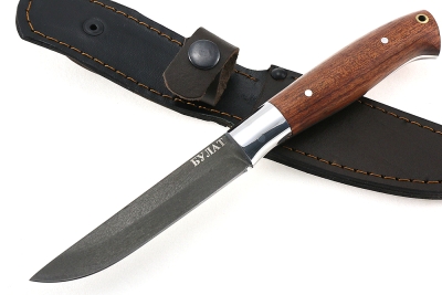 Нож Шеф-повар №5 (булат, цельнометаллический; рукоять - бубинга)