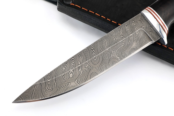 Нож Пантера (дамаск, чёрный граб)