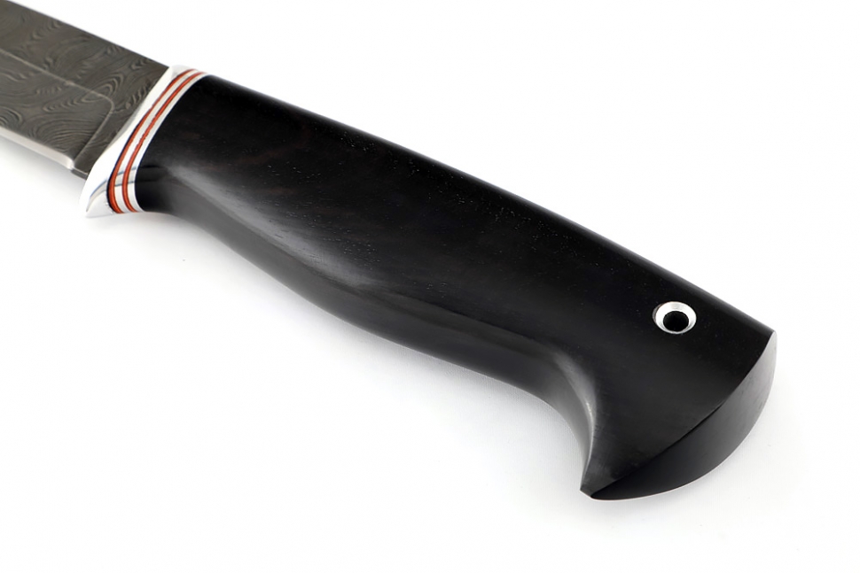 Нож Пантера (дамаск, чёрный граб)
