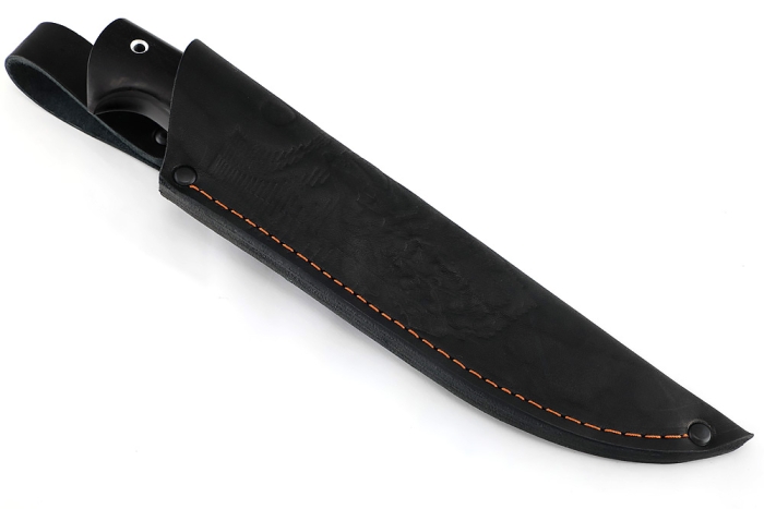 Нож Пантера (дамаск, чёрный граб)