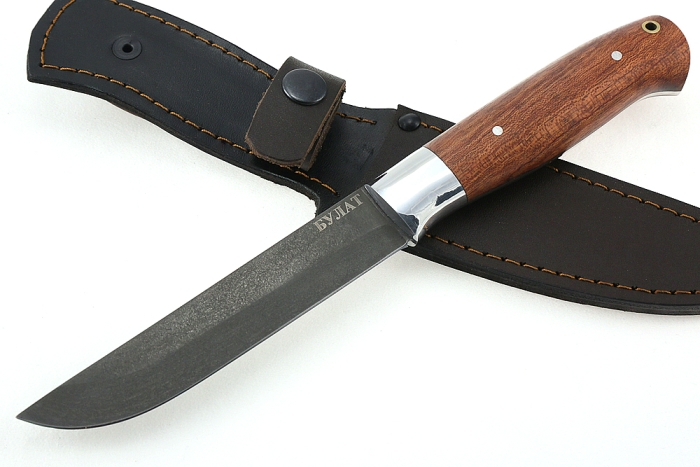 Нож Шеф-повар №4 (Булат, цельнометаллический; рукоять - бубинга)