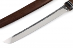 Нож Самурай большой (кованая х12МФ, со следами ковки, венге) деревянные ножны - Нож Самурай большой (кованая х12МФ, со следами ковки, венге) деревянные ножны