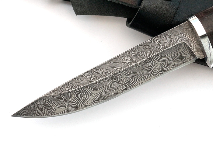 Нож Пантера (дамаск, карельская берёза)