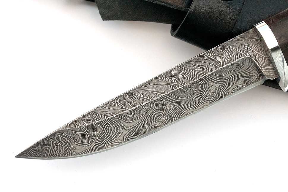 Нож Пантера (дамаск, карельская берёза)