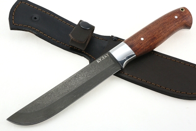 Нож Шеф-повар №3 (булат, цельнометаллический; рукоять - бубинга)