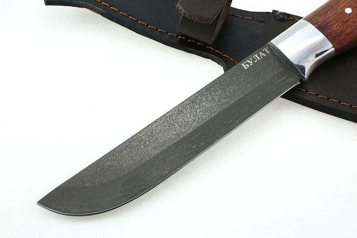 Нож Шеф-повар №3 (булат, цельнометаллический; рукоять - бубинга)