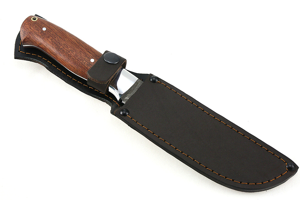 Нож Шеф-повар №3 (булат, цельнометаллический; рукоять - бубинга)