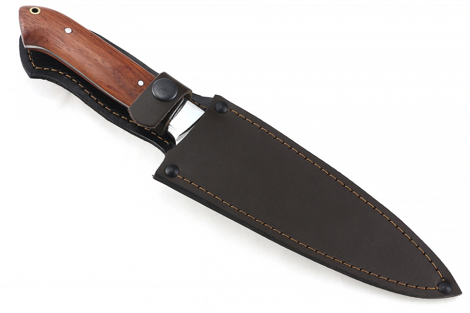 Нож Шеф-повар №8 (Elmax, цельнометаллический; рукоять - бубинга) 