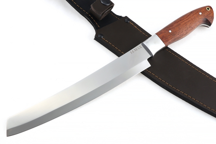 Нож Шеф-повар №2 (Elmax, цельнометаллический; рукоять - бубинга)