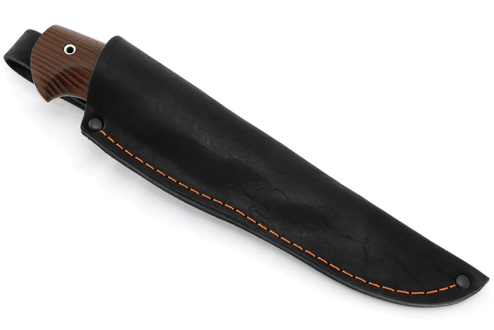 Нож Барсук (95Х18, вставка черный граб, ясень термоциклированный)