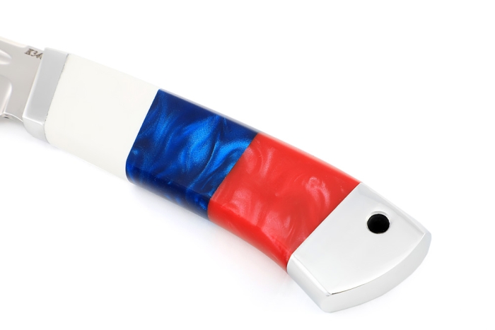 Нож Зубатка-3 (К340, акрил "Триколор")