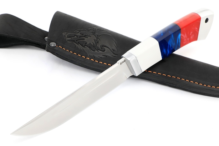 Нож Зубатка-3 (К340, акрил "Триколор")