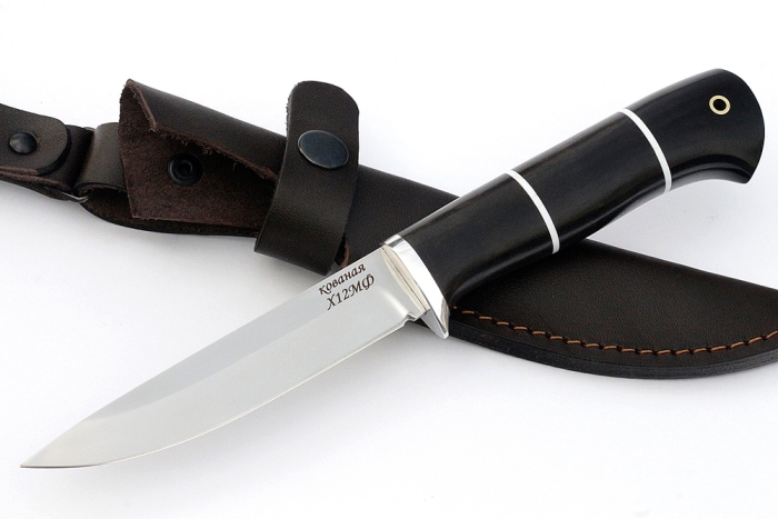 Нож Пантера (х12МФ, чёрный граб)