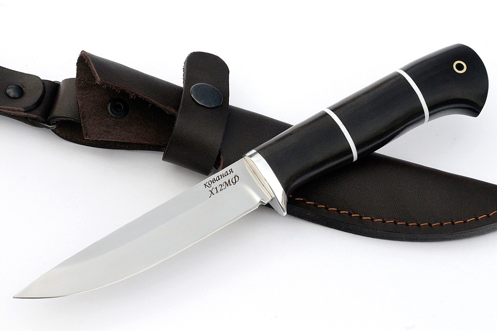 Нож Пантера (х12МФ, чёрный граб)