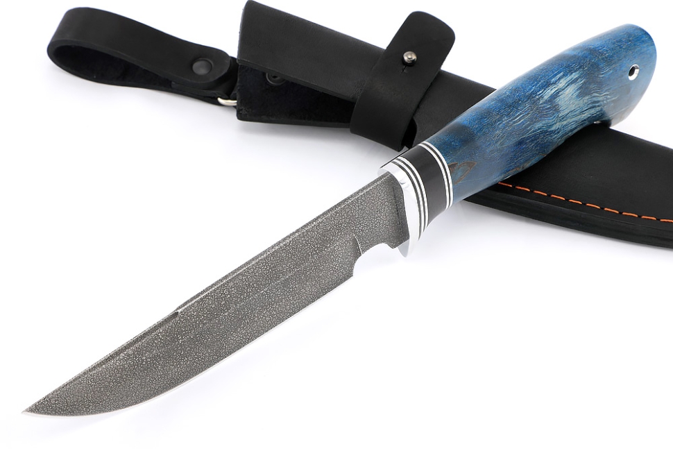 Нож Лесной (ХВ5-Алмазка, карельская берёза)