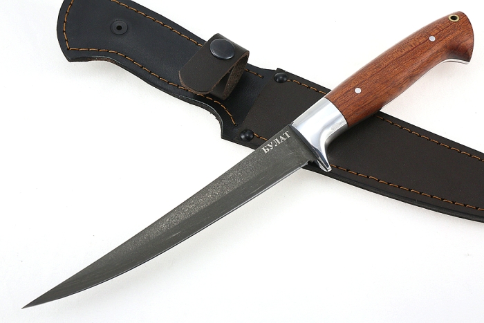 Нож Шеф-повар №9 (булат, цельнометаллический; рукоять - бубинга)