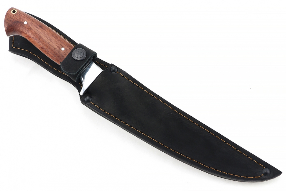 Нож Шеф-повар №7 (Elmax, цельнометаллический; рукоять - бубинга)