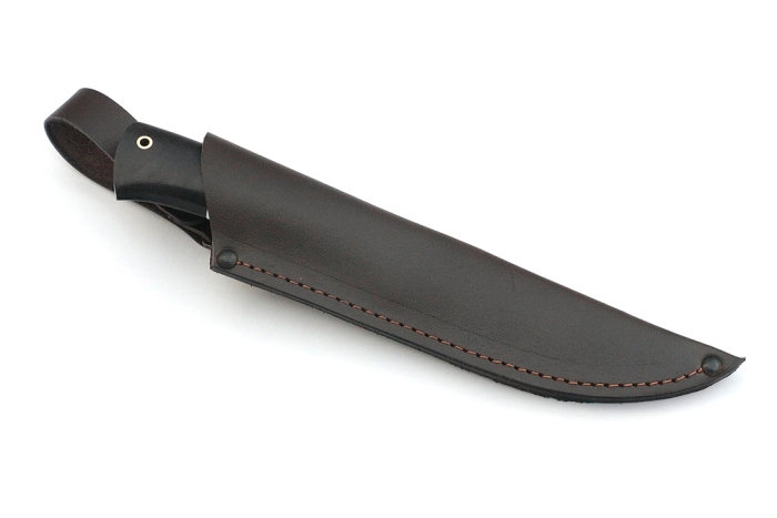 Нож Рысь (дамаск, чёрный граб)