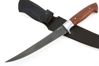 Нож Шеф-повар №7 (булат, цельнометаллический; рукоять - бубинга)