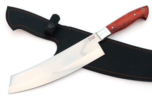 Нож Шеф-повар №1 (х12МФ, цельнометаллический; рукоять - бубинга)
