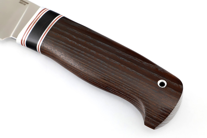 Нож Глухарь (95Х18, вставка черный граб, ясень термоциклированный)