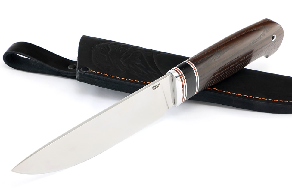 Нож Глухарь (95Х18, вставка черный граб, ясень термоциклированный)