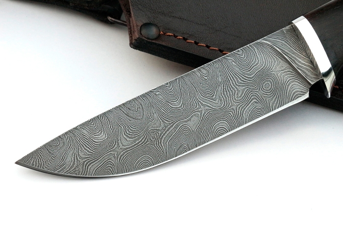 Нож Рысь (дамаск, карельская берёза)