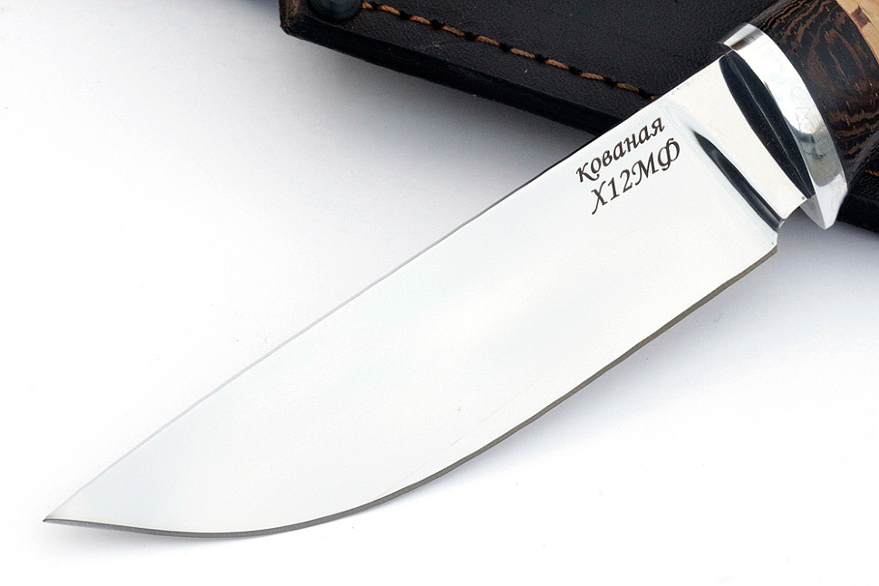 Нож Рысь (х12МФ, береста)